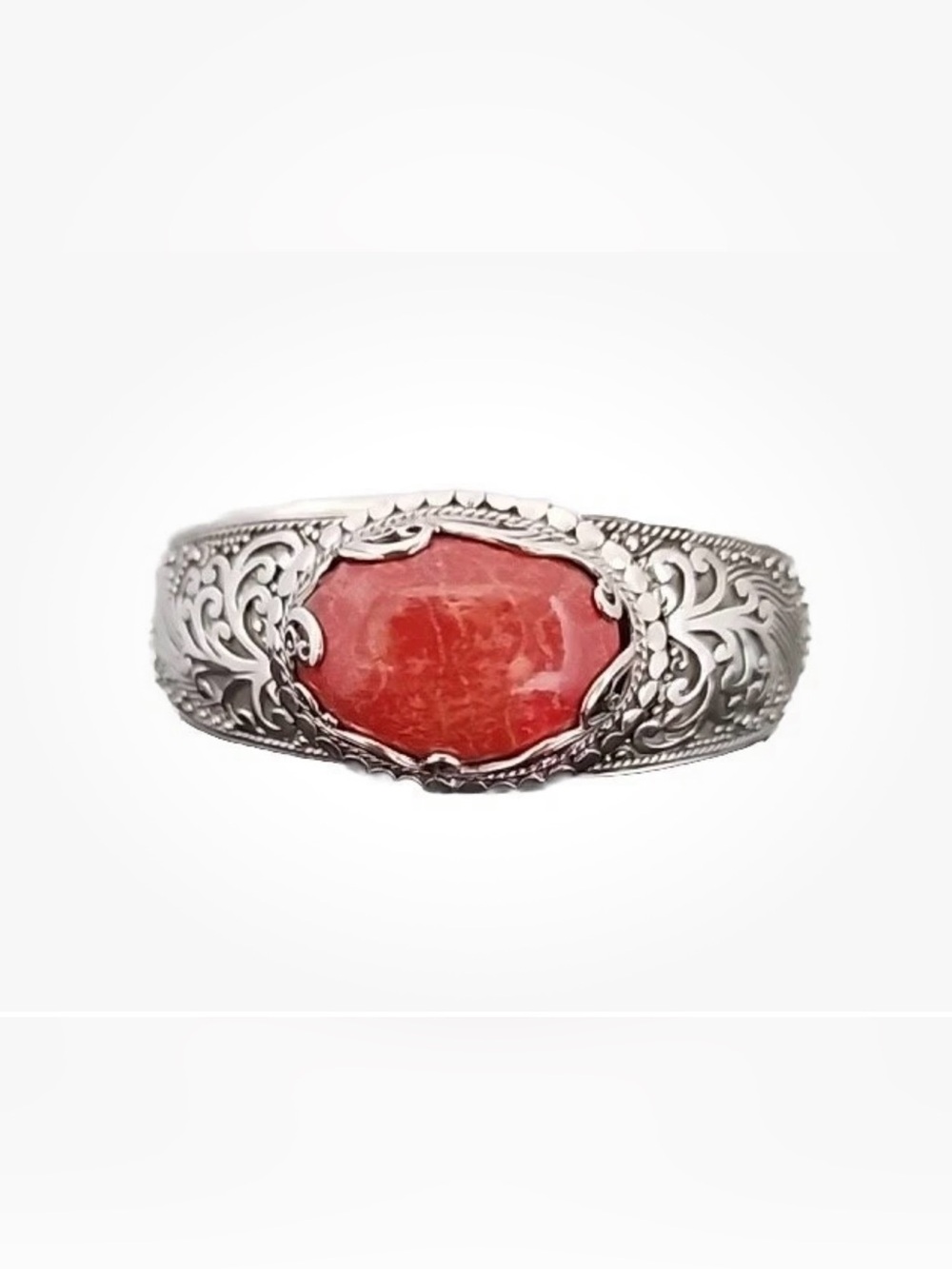 NEW SARDA Bali Collection 925 Silver & Red Bamboo Coral Cuff
Bracelet